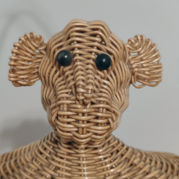 50s epic Monkey wicker purse by Simon authentic vintage RARE 1950s mid century - Picture 2 of 14